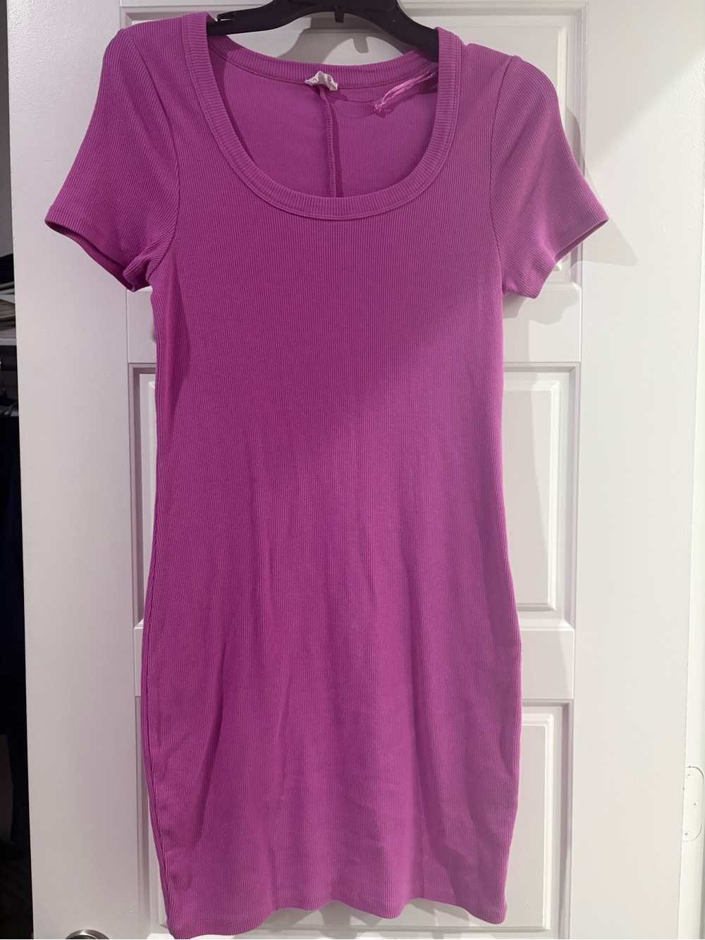 Women’s Short-Sleeve Scoop Neck Dress - Pink